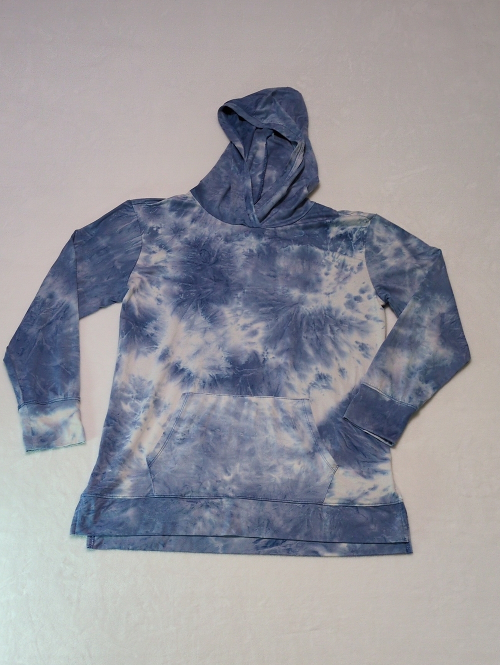 RBX Active Blue Tie-Dye Lightweight Hoodie Pullover Size M